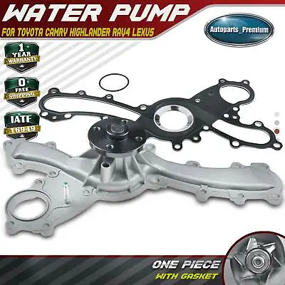 $42.99 • Buy Engine Water Pump With Gasket For Toyota Camry Highlander RAV4 Lexus ES350 3.5L