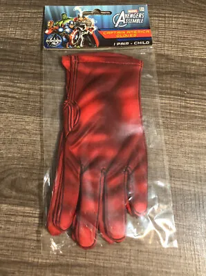 $8 • Buy Childs The Avengers Captain America Super Hero Costume Gloves New Child