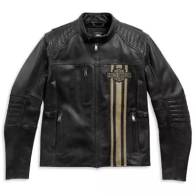 New Men's Harley Davidson Triple Vent Handmade Motorbike Riding Leather Jackets • $21.84