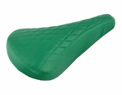 New! Absolute Universal Bmx Bicycle Vinyl Saddle In Diamond Style In Green. • $21.99