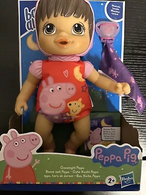 Baby Alive Goodnight Peppa Doll-Brown Hair(New) • $20