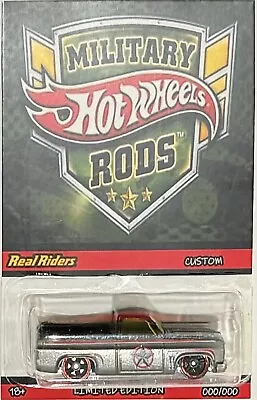 '83 CHEVY SILVERADO Custom Hot Wheels Military Rods Series Clone Car • $92.22