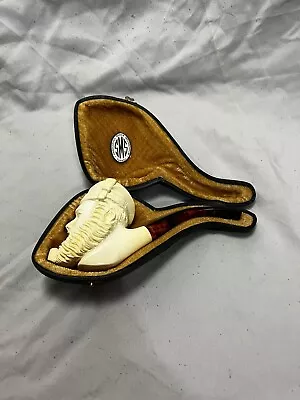 Smoking Pipe - Vintage SMS Handcrafted Block Meerschaum Tobacco Pipe - Turkey • $60