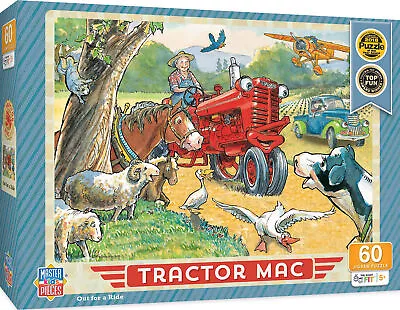 MasterPieces Licensed 60 Piece Vintage Jigsaw Puzzle For Kids - Tractor Mac Out • $14.99