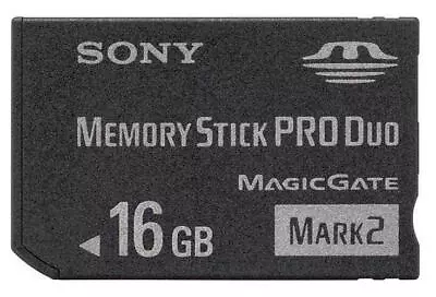 Mark2 Memory Stick MS Pro Duo Memory Card For Sony 16GB PSP And Cybershot Camera • $31.88