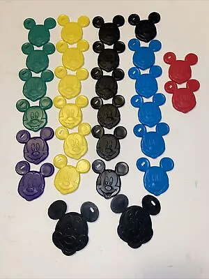 Mickey Mouse Balloon Weights For Foil Or Latex Balloons Assorted Color Set Of 28 • $15