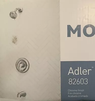 MOEN 82603 Adler Posi-Temp Shower Trim Kit Multi-Function Shower Head & Spout • $88.98