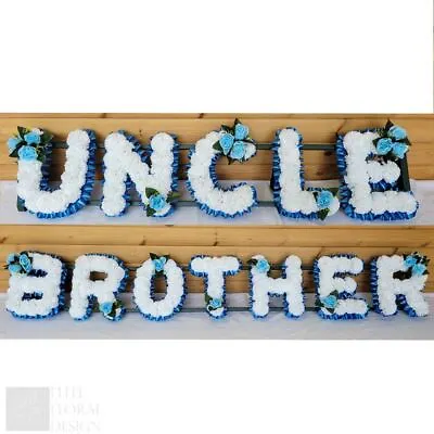 Funeral Flowers UNCLE BROTHER  Artificial Tribute Wreath Silk Memorial Package • £157.95