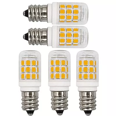 Pack Of 5 E12 Dryer Chandelier Led Bulb 3w Equivalent To 30w 20w 25w Warm White  • $20.23