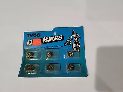 Tyco Slot Car Ho Motorcycle Dirt Bikes Tire/front Tire? 6each New Old (auc9) • $63.99