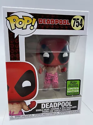 DEADPOOL POP Vinyl DEADPOOL Bunny Pants #754 ECCC 2021 Spring Con + Protector • $25