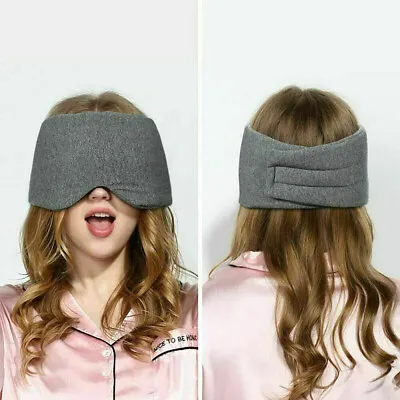 $12.89 • Buy Soft Padded Sleep Mask 3D Eye Blackout Luxurious Eye Cover Travel Blindfold