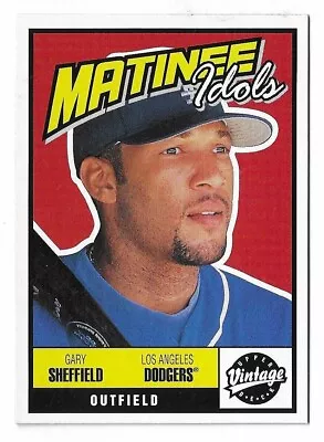 2002 Upper Deck Matinee Idols MLB Card M16 Los Angeles Dodgers Gary Sheffield • $1.79