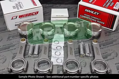 Wiseco Pistons Manley Rods K20 K20A K20Z 86.5mm 9.0:1 • $1148.49