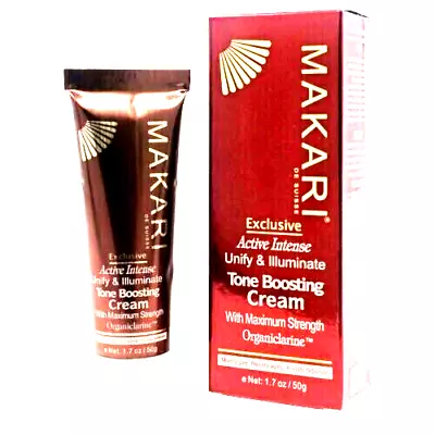 Makari Exclusive Active Intense Tone Boosting Cream  W/ Organiclarine 1.7 Oz NEW • $28.88