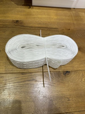 £20 • Buy Approx 41 M WHITE HEAVY DUTY 3 INCH PENCIL PLEAT CURTAIN HEADER TAPE