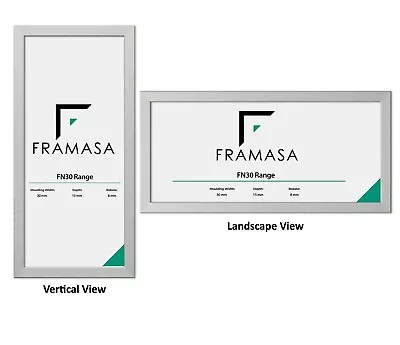 £11 • Buy Panoramic Sizes Picture Frames Photo Frames Modern Poster Frame Black White Oak