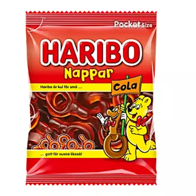 Haribo Nappar - Cola Flavor - 80g - Classic Swedish Candy - Free Shipping • $11.97