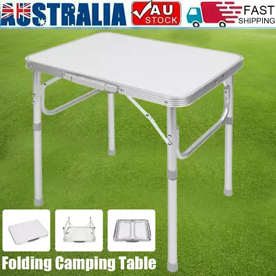 Camping Table Roll Up Folding Portable Aluminium BBQ Desk Picnic Family Fishing • $27.29