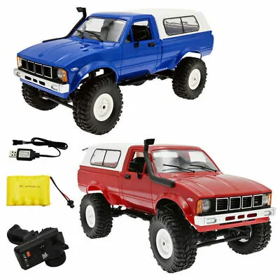 RC Truck Crawler C24 RTR 1/16 Scale Pickup RC Truck All Terrain Car Toy Gift UK • £48.52