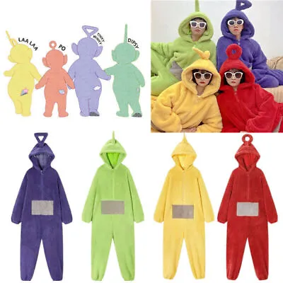 Anime Teletubbies Costume Adult Christmas Pajamas Pyjamas Sleepwear Jumpsuits AU • $34.99