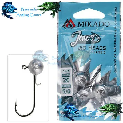£3.50 • Buy Jig Heads Jaws Classic  Mikado 3pc