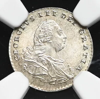 GREAT BRITAIN. George III Silver Maundy Penny 1792 NGC MS66 Gem BU • $450