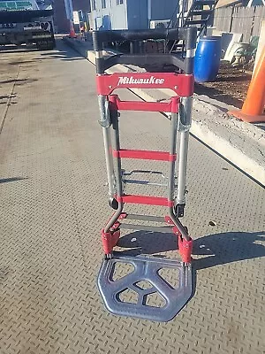 Milwaukee DC73333 300lb 2-in-1 Hand Truck Convertible Fold Up 2 Wheels • $25