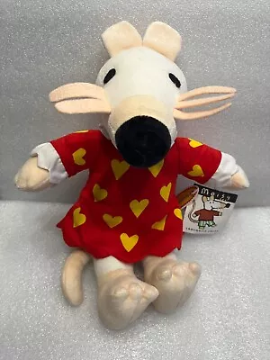 Vintage 1996 Crocodile Creek Maisy Mouse Stuffed Animal Plush 14” Heart Dress • $50