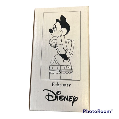 $8.99 • Buy Disney Mickey Mouse February Trinket Hinged Porcelain Box Valentines
