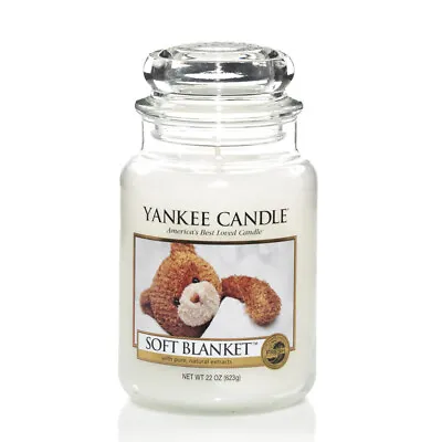 Yankee Candle Soft Blanket Fragrance Candle Large Glass 623g • £24.09