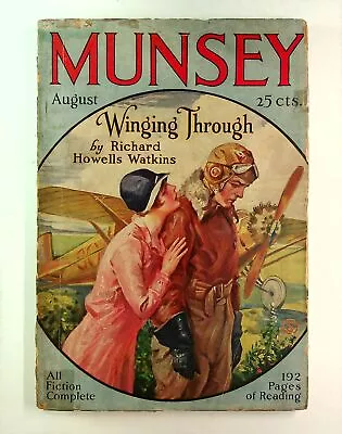 Munsey's Magazine Pulp Aug 1927 Vol. 91 #3 FR • $15