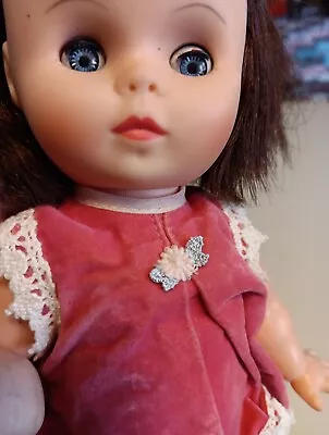 Vintage Rosebud Rubber Faced Doll Working Eyes ENGLAND Vguc  • $7.90