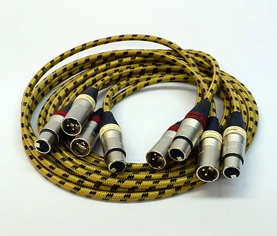 4x1 5 Meter Pro Xlr-Cinch-Kabel For Revox PR99 Studer A80 A810 A812 A816 A820 • $178.74