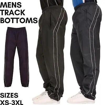 £11.99 • Buy Mens Tracksuit Jog Pants Jogging Bottoms Trousers Joggers Cuffed Hem Zip Pockets
