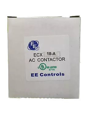 EEControls ECX18 Contactor 3Pole Multiple Voltages Available  / 1 N.O Auxiliary  • $42
