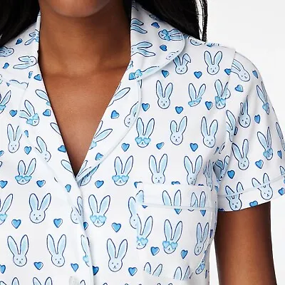 Roller Rabbit Blue Lovestruck Polo Pajamas Medium NWT • $235