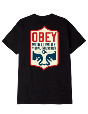 £41.50 • Buy Obey Clothing Men's Visual IND. Badge Tee - Black