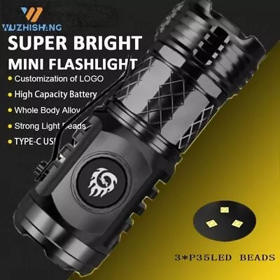 Super Strong Illumination Mini Flashlight 5 Gear Led Flashlight • $10.58