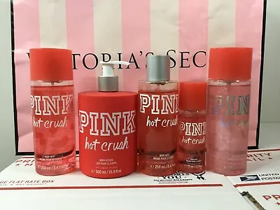 Victoria's Secret Pink Hot Crush  Body Mist Lotion Shimmer Etc - Pick Your Size • $54.99