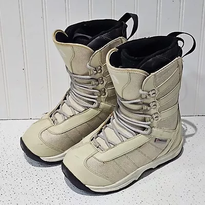 Morrow Women's Wildflower Snowboarding Boots/Sz 7 White Lace Up EUR 37 • $45.38