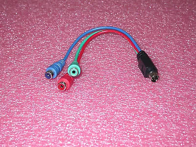 ATI 7-Pin S-Video To 3 RCA Component Adapter P/N 6110017600G BRAND NEW OEM • $7