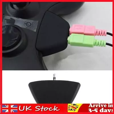 3.5mm Jack Micphone Earphone To 2.5mm Audio Adapter For Xbox 360 (Black) • £5.29