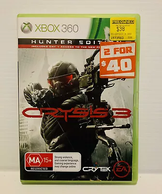 Xbox 360 Crysis 3 : Hunter Edition - PAL Game - Free Postage • $9.41