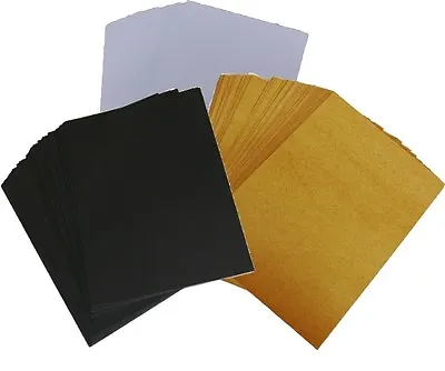 50 X A6 A5 Or 5x7inch Card Choose White Kraft Or Black. Blank Post Card Stock • £4.95