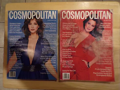 Vintage Lot Of 3 Cosmopolitan Magazines October 1979 May 1980 & Jan 1983 • $24.99