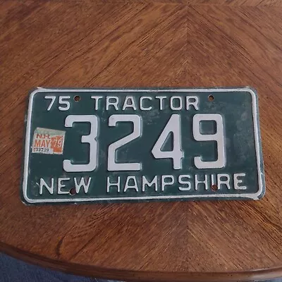1975 New Hampshire Tractor License Plate NH • $40.75