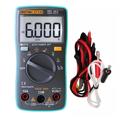 Digital 6000 Counts Auto Ranging Meter True-RMS Mini • $21.65