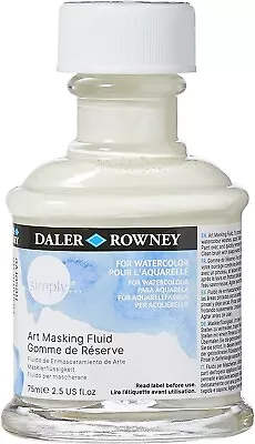 Daler-Rowney Simply Watercolour 75 Ml Masking Fluid Medium Ideal For Artists • £7.68