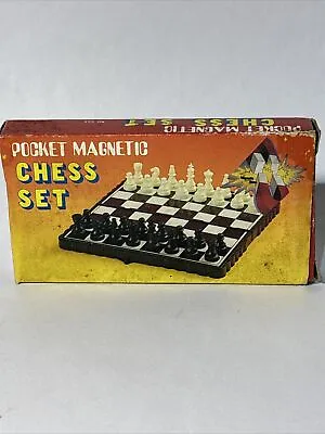 Vintage Pocket Magnetic Traveling Chess Set • $14.99
